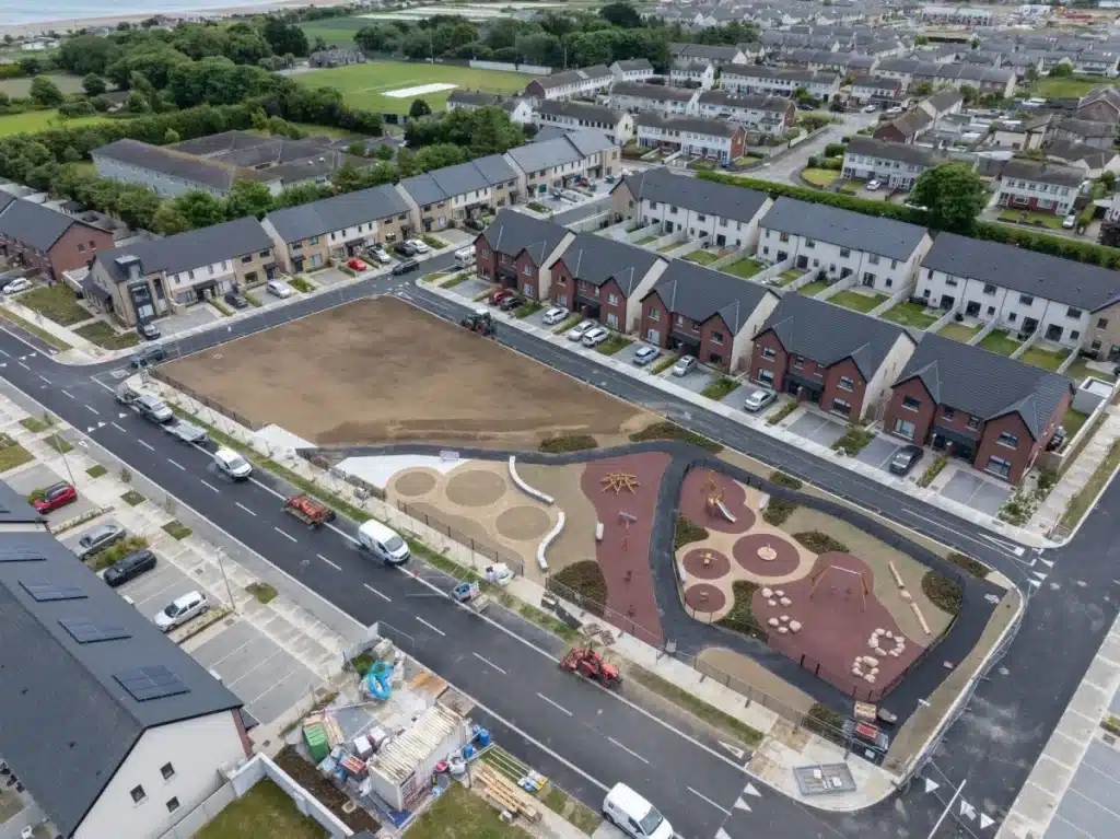 Drone Property Marketing Ireland 2 Aerial drone photograph of new residential housing estate in Ireland